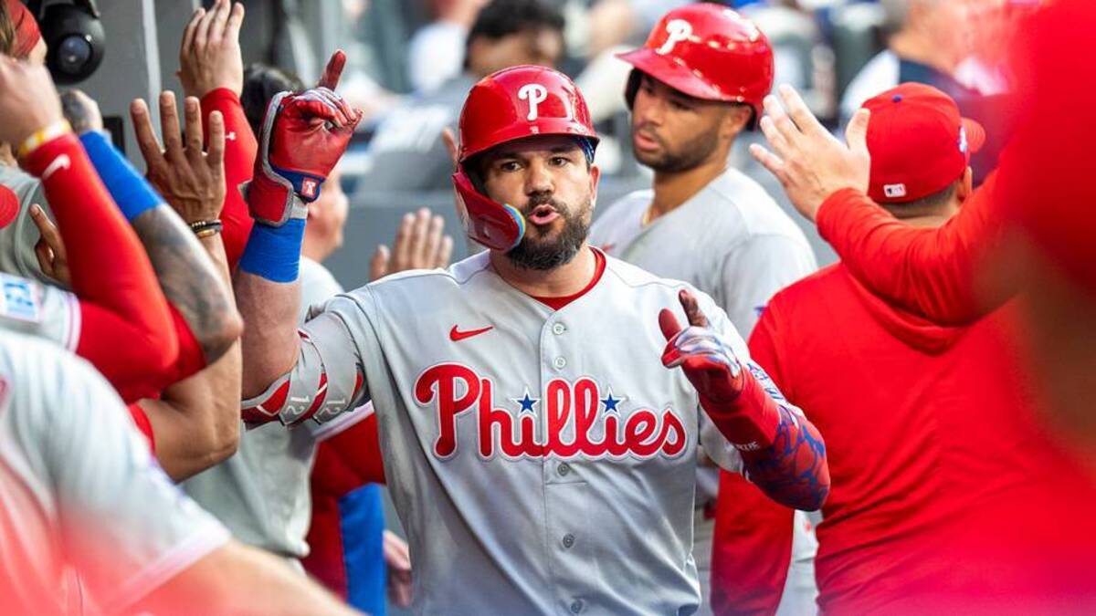  Schwarber has found an adopted home in Philadelphia. | Kevin Sousa/Imagn Images 