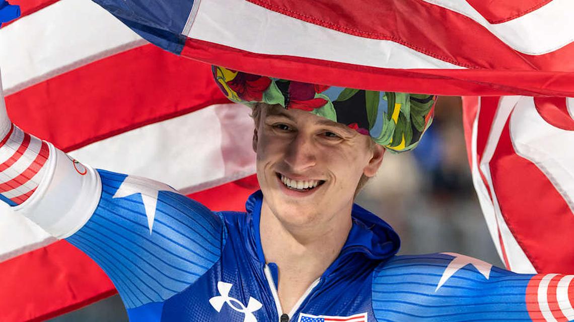 Wearing Two Hats: Jordan Stolz's Second Gold Medal Win Was a Coronation