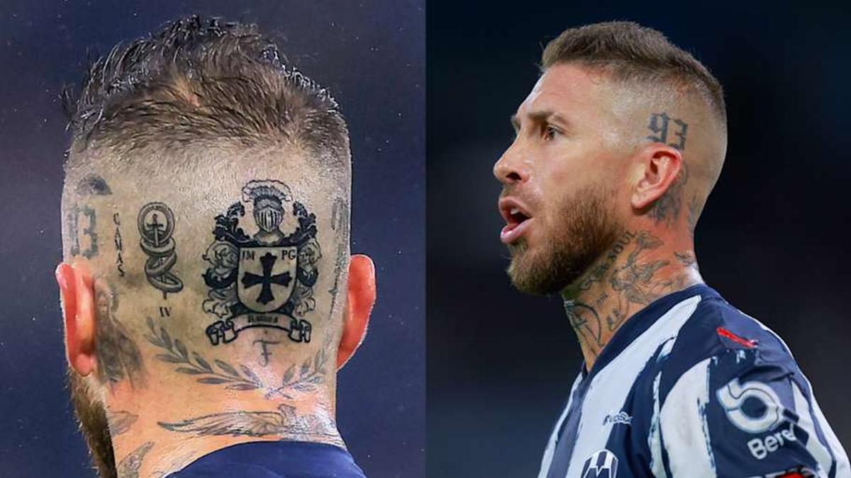  Sergio Ramos is one of few players to tattoo his head. | Hugo Rivera/Getty Images/IMAGO/Straffon Images 