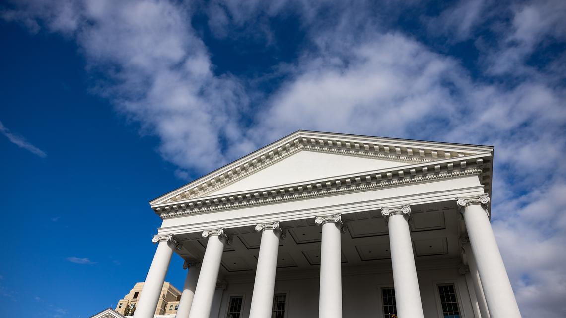 The Virginia State Capitol building in Richmond on Jan. 17, 2026. (Kendall Warner/The Virginian-Pilot/TNS)