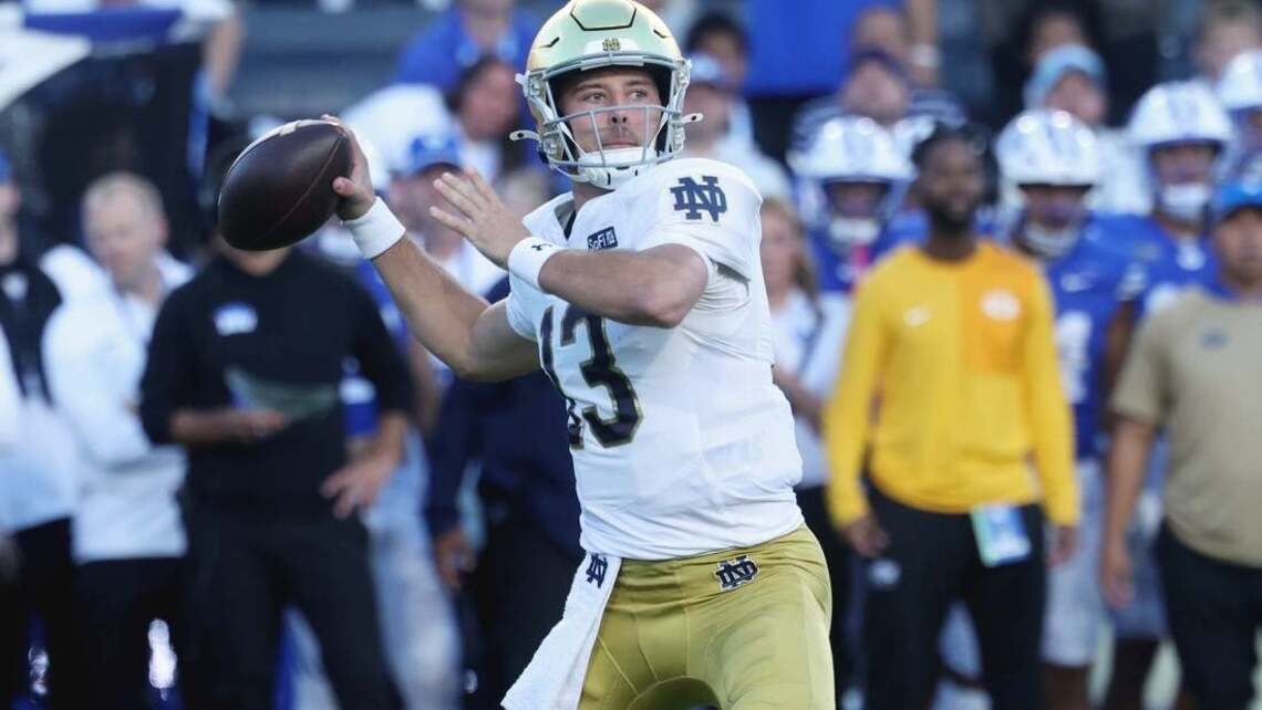 No. 5 Notre Dame hopes to right the ship vs. Navy