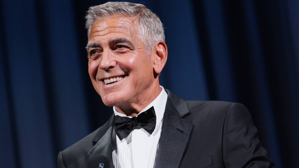 George Clooney Cries Accepting Career Honor, Then Thanks Amal 