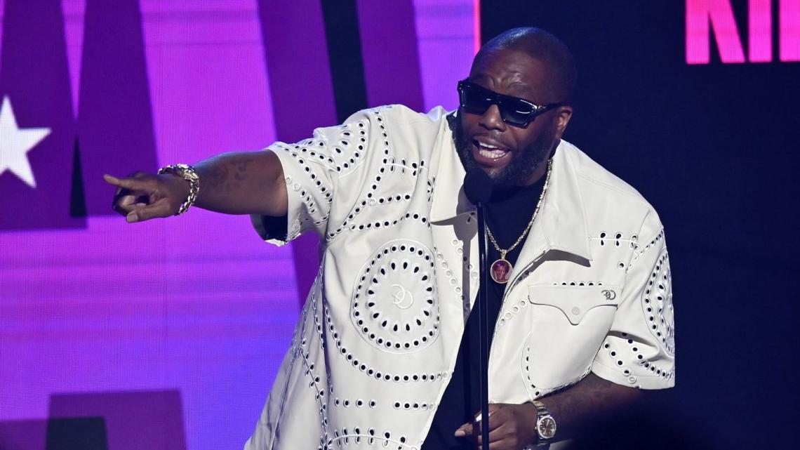 Killer Mike accepts the award for Album of the Year onstage during the 24th annual BET Awards at the Peacock Theater in Los Angeles on June 30, 2024. The musician turns 51 on April 20. File Photo by Jim Ruymen/UPI