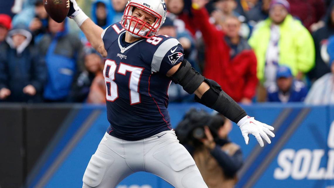 New England Patriots tight end Rob Gronkowski