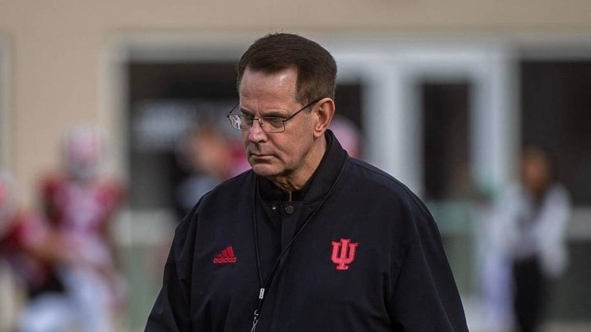  Indiana Head Coach Curt Cignetti during spring football practice at Memorial Stadium on Thursday, April 2, 2026. | Rich Janzaruk/Herald-Times / USA TODAY NETWORK via Imagn Images 