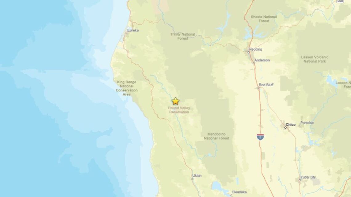 2.8 magnitude earthquake reported near Covelo, CA on Aug. 12 
