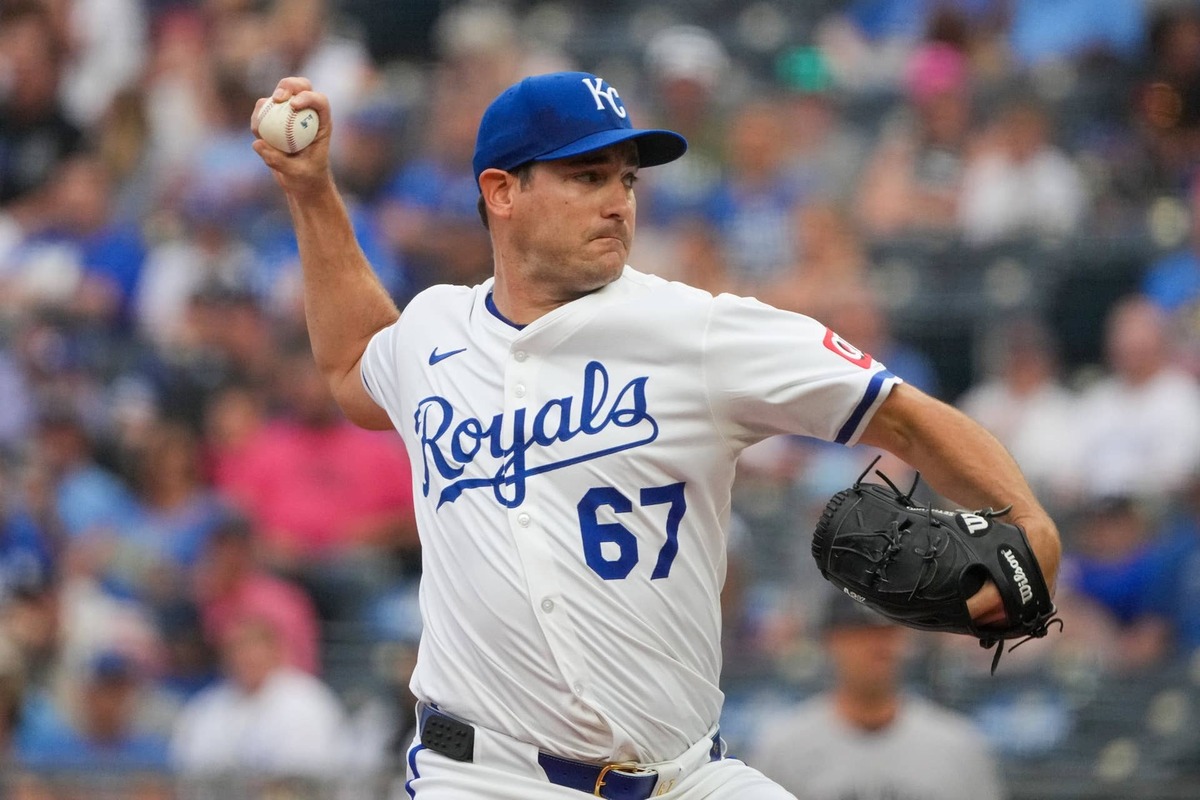  Kansas City Royals starting pitcher Seth Lugo (67). Denny Medley-Imagn Images