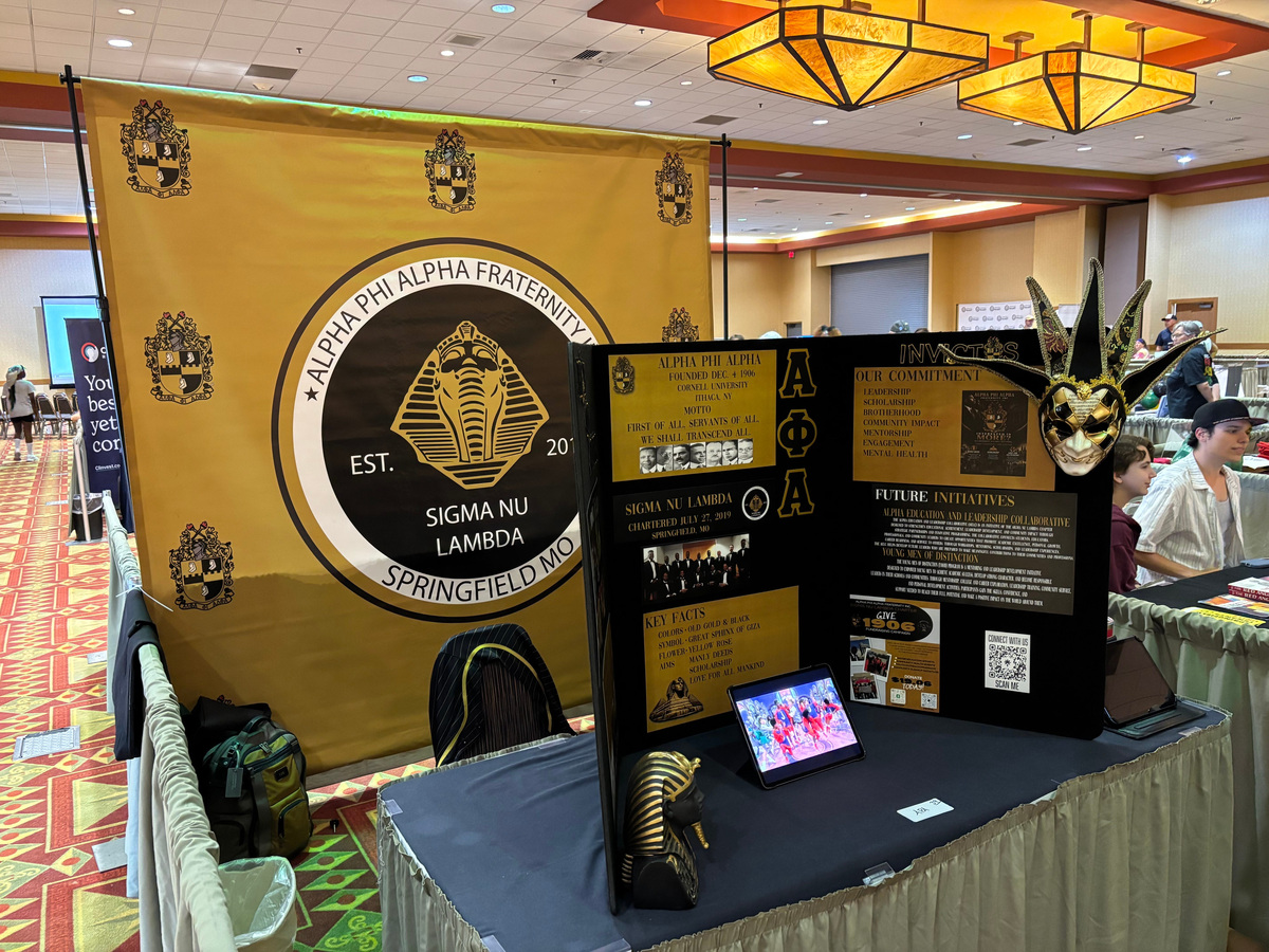 The Sigma Ne Lambda Chapter of the Alpha Phi Alpha Fraternity were one of over 50 tables at the Juneteenth Community Celebration on Saturday, June 20.