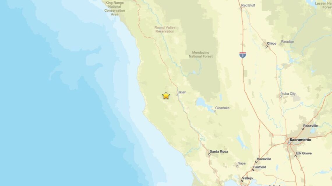 Earthquake measuring 2.1 struck area near Ukiah, CA on Sept. 1 