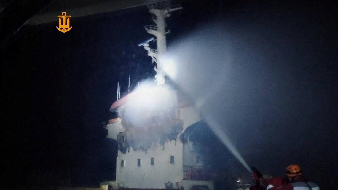 Ukraine says Russian drones attacked three foreign-flagged vessels 