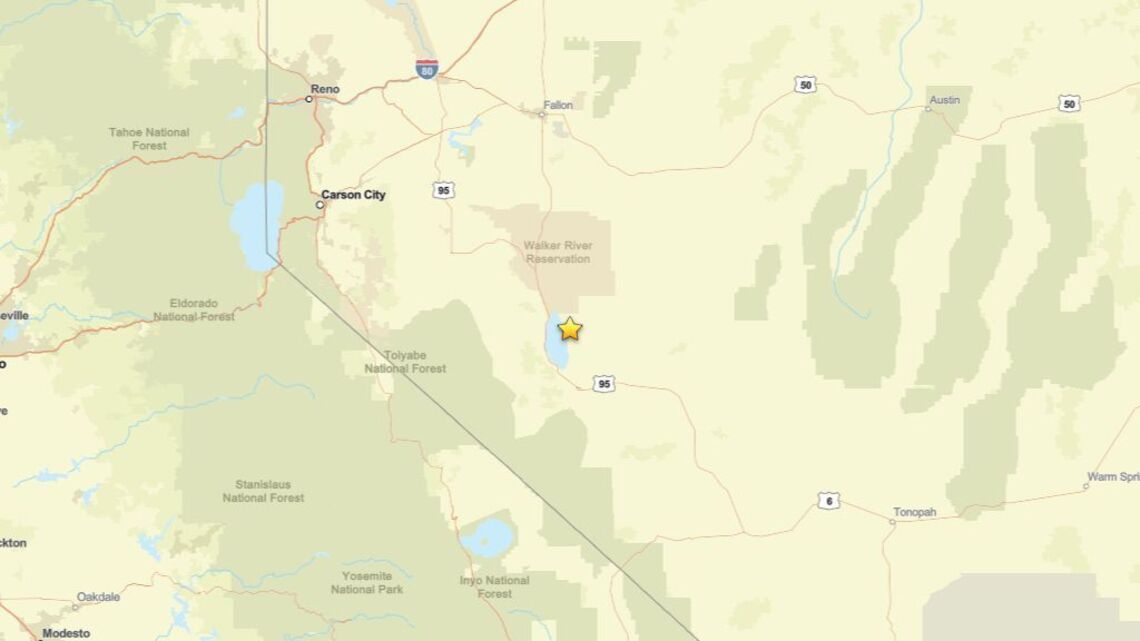 Update: 2.3 magnitude earthquake reported near Walker Lake, NV on Oct. 9 