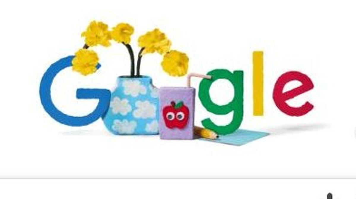 Tuesday is Teacher Appreciation Day. Doodle courtesy of Google