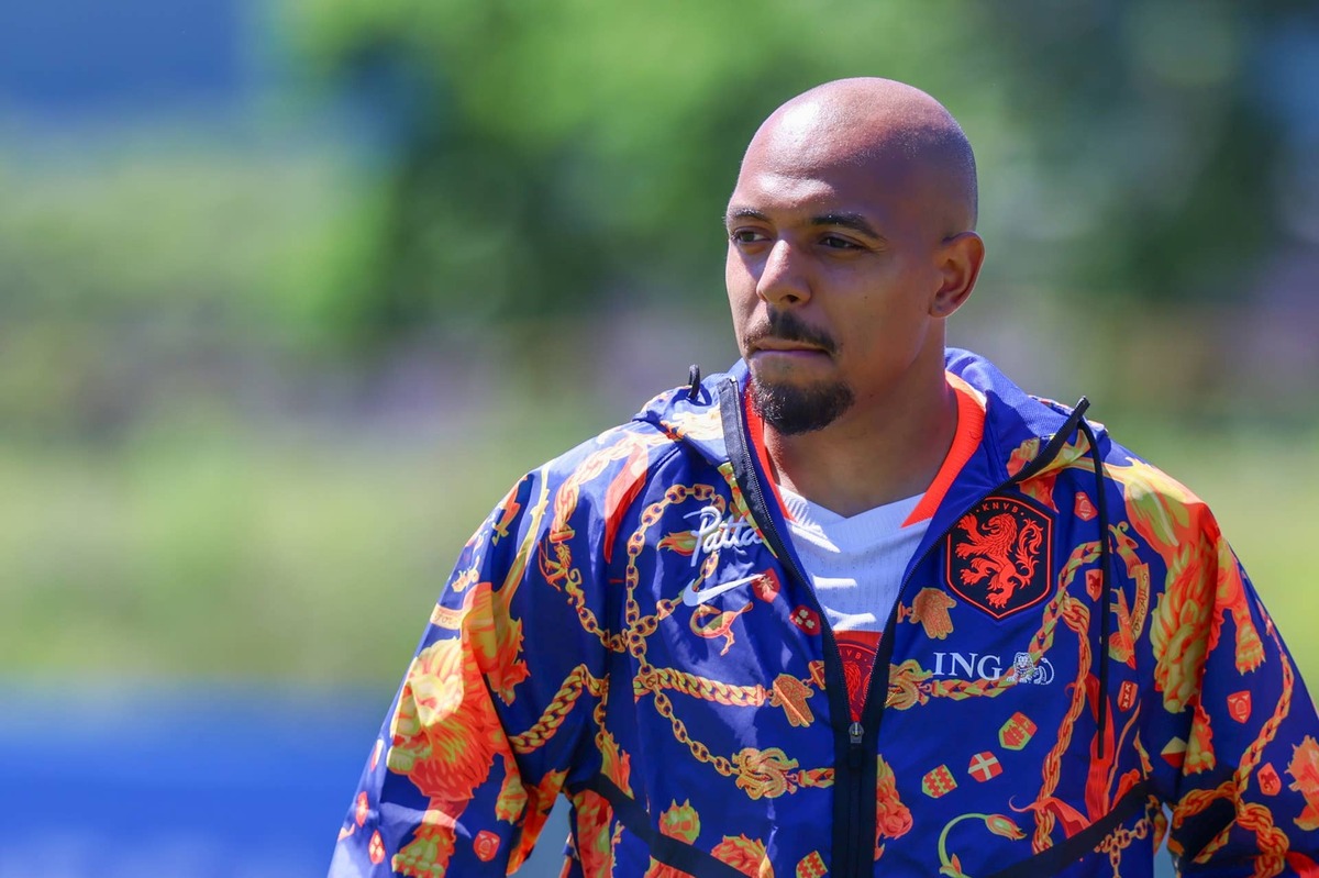  Donyell Malen #18 of the Netherlands before the international friendly against Uzbekistan at Icahn Stadium on June 8, 2026 in New York, New York. (Photo by Roger Wimmer/ISI Photos/ISI Photos via Getty Images) Photo by Roger Wimmer/ISI Photos/ISI Photos via Getty Images