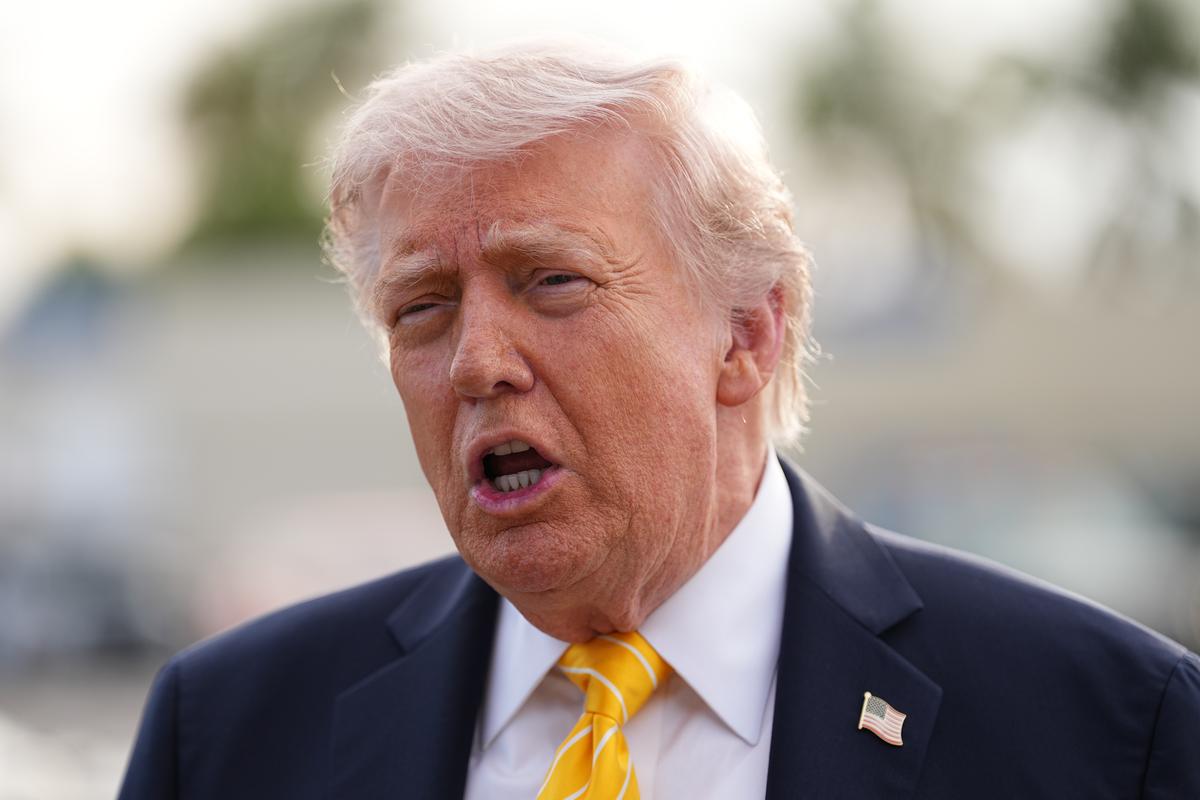  President Donald Trump in West Palm Beach, Florida, on May 2, 2026. 