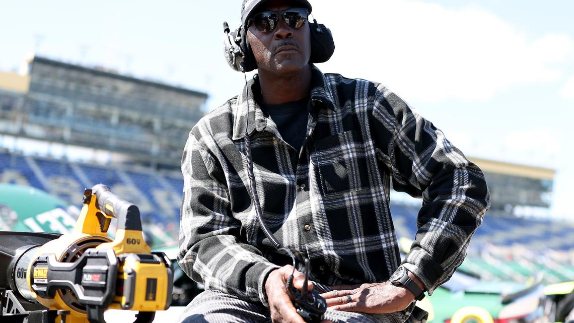Michael Jordan Goes Viral (Again) for Trolling, Kissing Denny Hamlin 