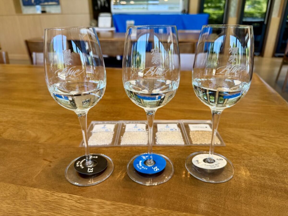  Although all three sakes had a melon scent, the flavor was much more pronounced in the Dassai 50. Photo credit: Cathy Bennett Kopf 