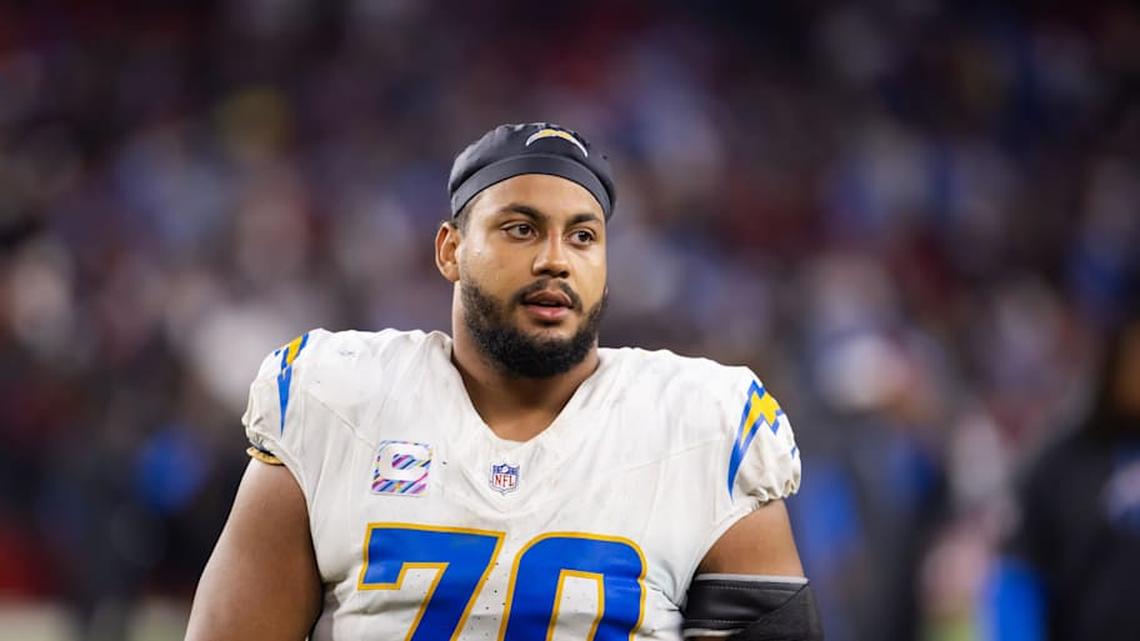  Rashawn Slater | Mark J. Rebilas-Imagn Images 