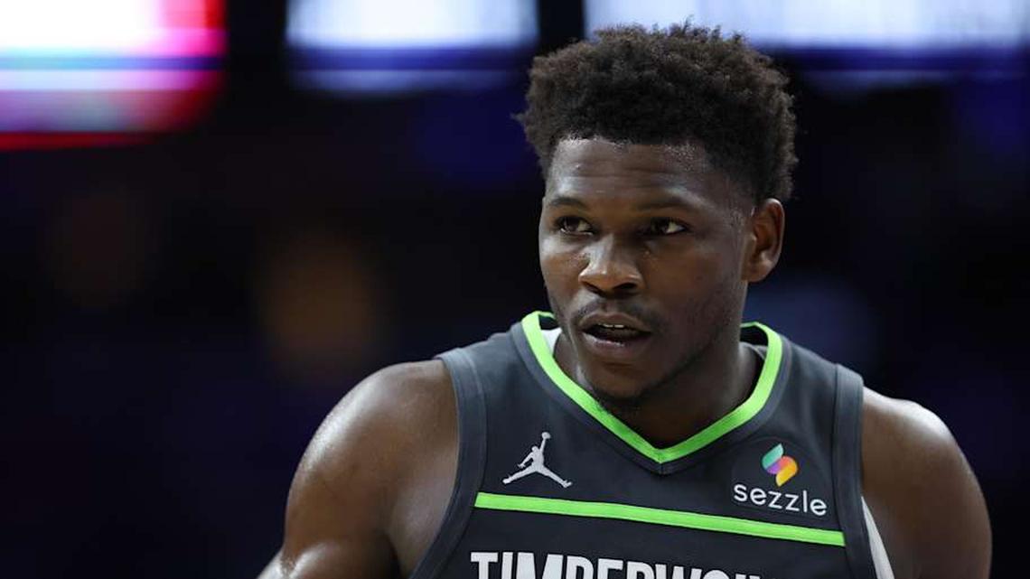  Timberwolves guard Anthony Edwards has been in and out of the lineup this season. | Bill Streicher-Imagn Images 