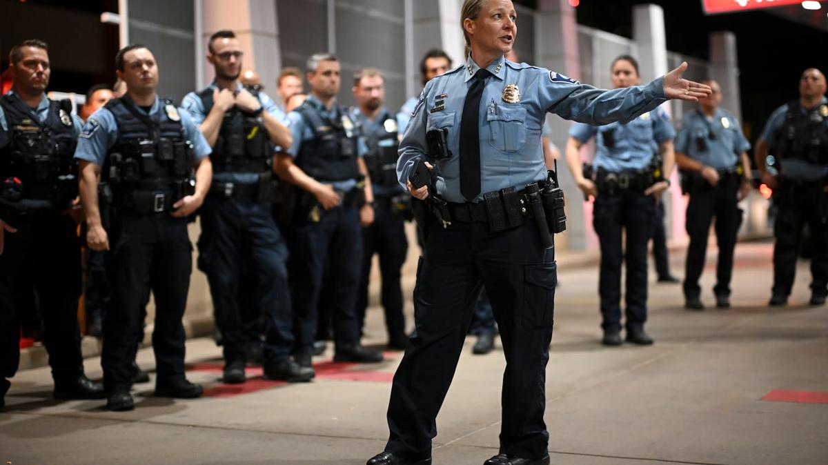 Then-Assistant Chief of Operations Katie Blackwell of the Minneapolis Police Department on Aug. 12, 2023. (Aaron Lavinsky / The Minnesota Star Tribune)
