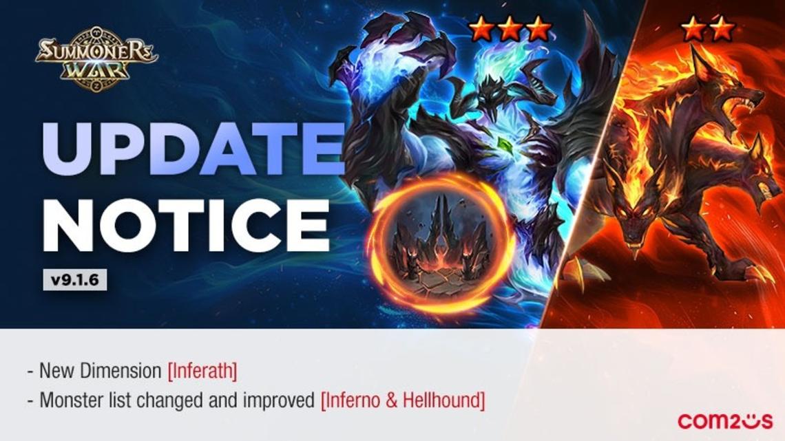 Summoners War Players, Dimension Inferath Is Here - The First New Dimension Since Sacreon 