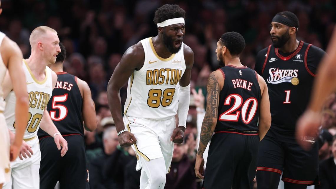 Neemias Queta's big effort lifts Celtics over 76ers 