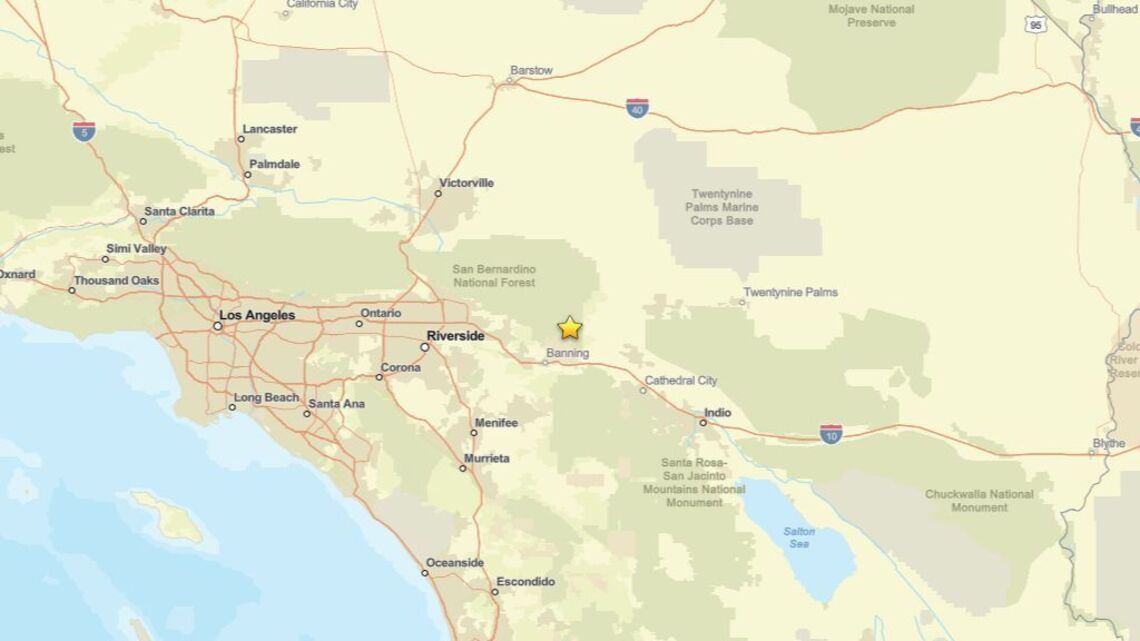 2.1 magnitude earthquake struck close to Cabazon, CA on Sept. 21 
