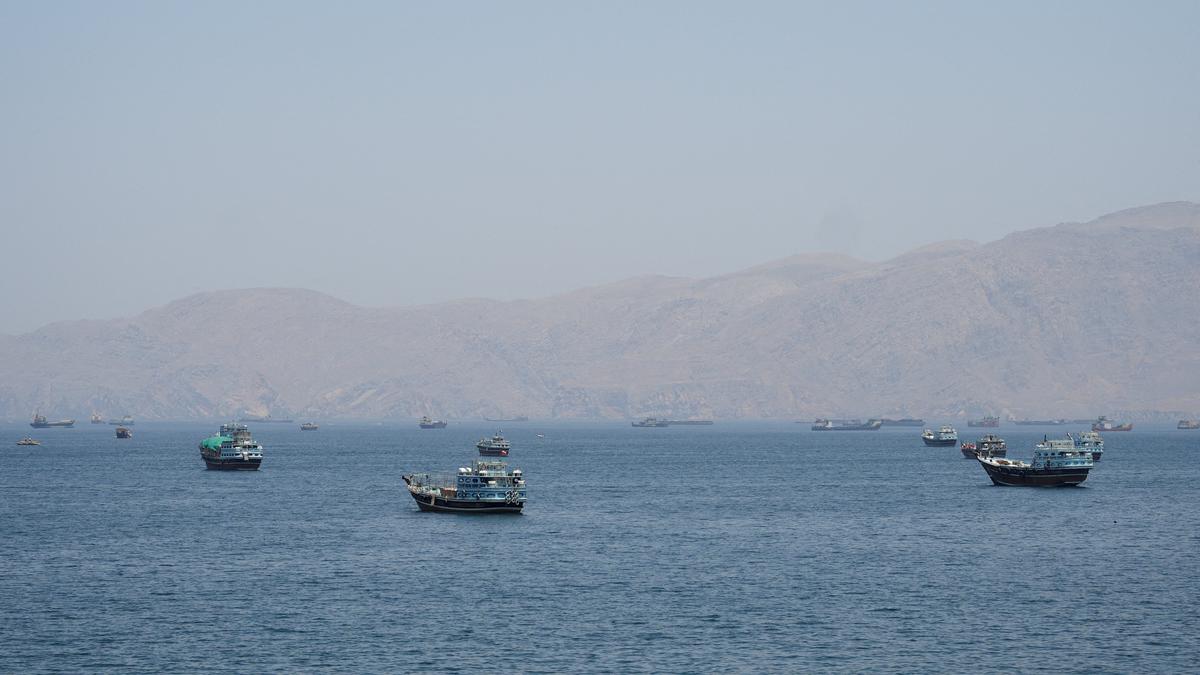Vessels in the Strait of Hormuz, Musandam, Oman, May 6, 2026. REUTERS/Stringer