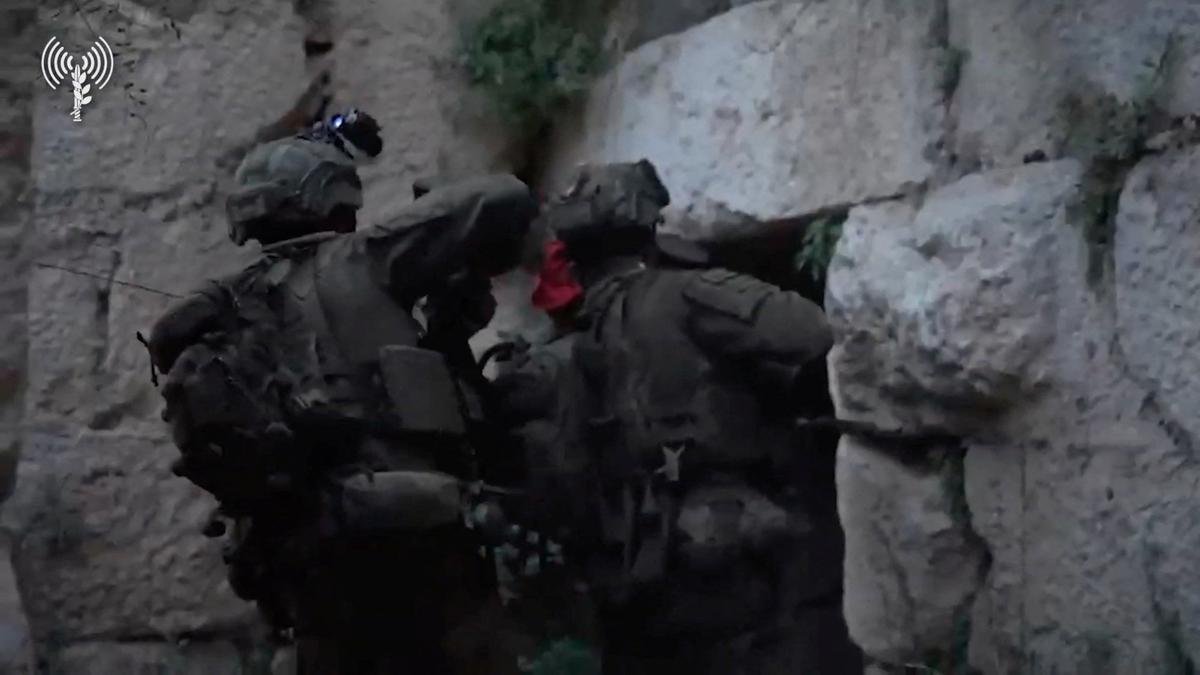 Members of Israeli troops at the 900-year-old Beaufort Castle in Nabatieh Governorate, southern Lebanon, in this screengrab from a handout video released on May 31, 2026.  Israeli troops seized the Beaufort Castle and a strategic ridge in southern Lebanon, the military said, despite a ceasefire announced more than six weeks ago. Israeli Military/Handout via REUTERS