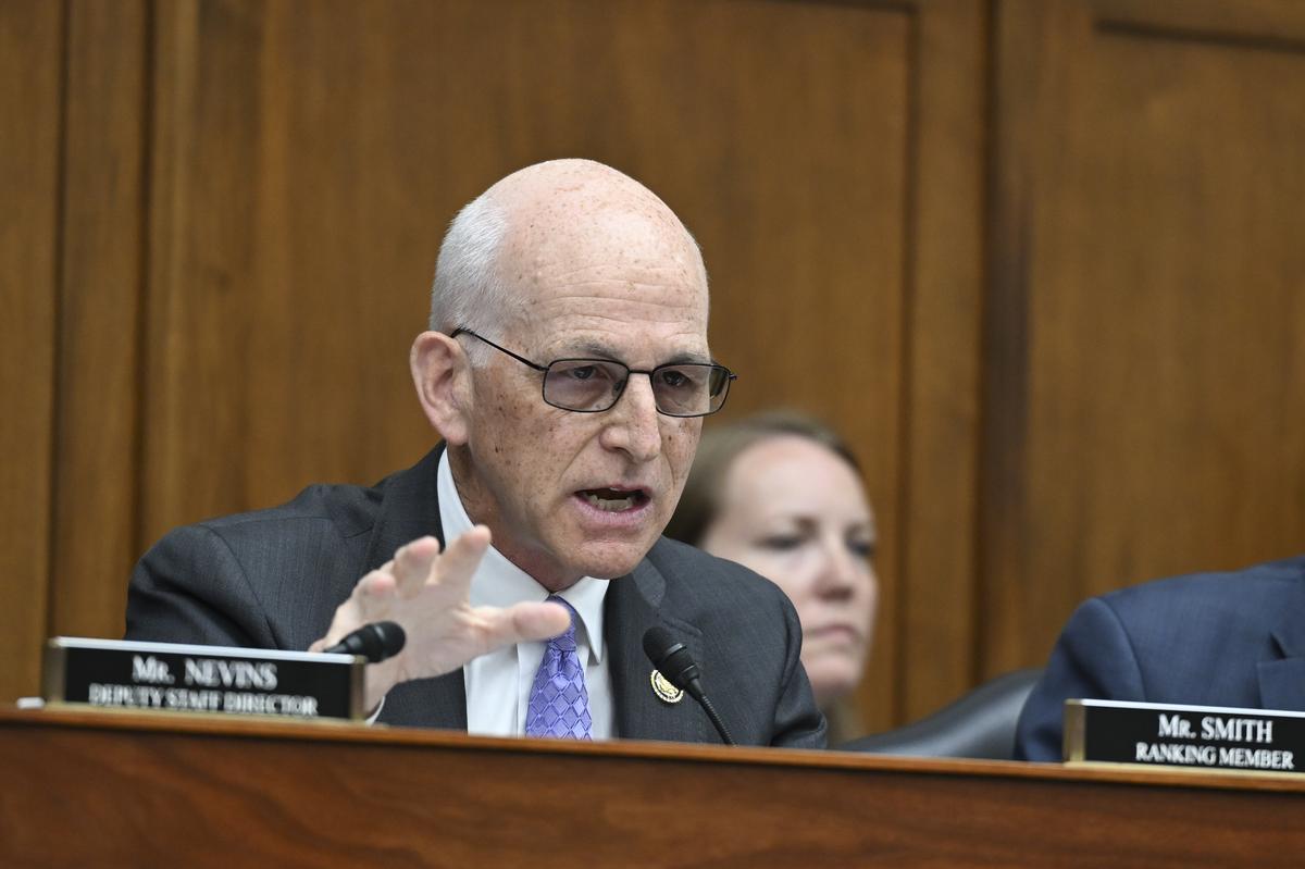 Rep. Adam Smith (D-Wash.) speaks during a House Armed Services Committee hearing on the Department of Defense's budget request on Capitol Hill in Washington, on Wednesday, April 29, 2026. The hearing saw testimony from Gen. Dan Caine, chairman of the Joint Chiefs of Staff and Defense Secretary Pete Hegseth. (Kenny Holston/The New York Times)