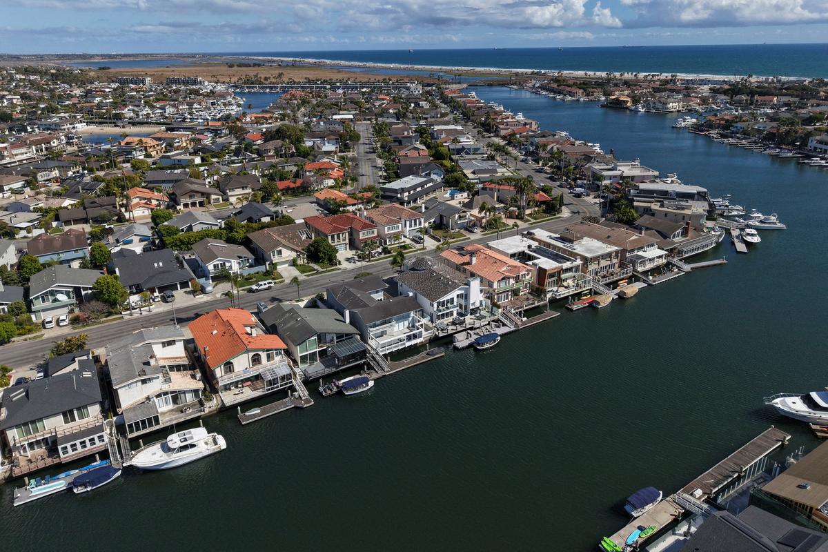 A drone view shows the Huntington Harbour in Huntington Beach, California, U.S. May 27, 2026.  REUTERS/Caroline Brehman