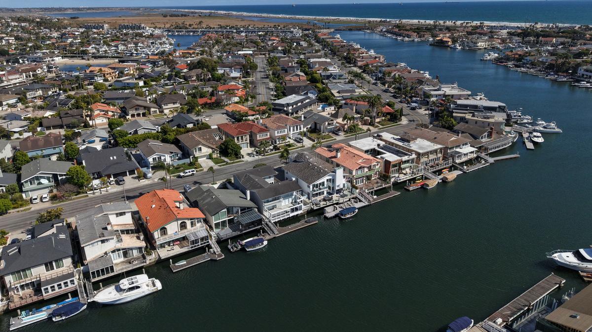 A drone view shows the Huntington Harbour in Huntington Beach, California, U.S. May 27, 2026.  REUTERS/Caroline Brehman