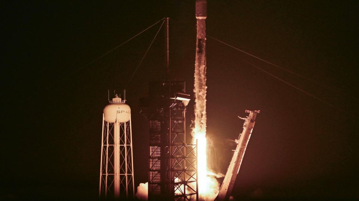The SpaceX Falcon 9 rocket launches at the Cape Canaveral Space Force
Station. South
Korea’s fifth military reconnaissance satellite is also launched from Cape Canaveral
Space Force Station in Florida. File. Photo by
Joe Marino/UPI