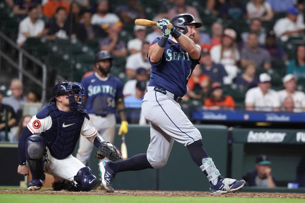  Seattle Mariners catcher Cal Raleigh (29), Troy Taormina-Imagn Images