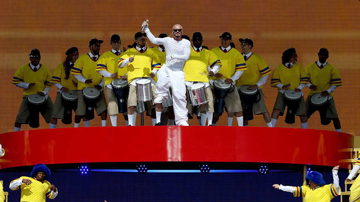  The 2025 Club World Cup final also featured a halftime show. | Kevin Mazur/Getty Images 