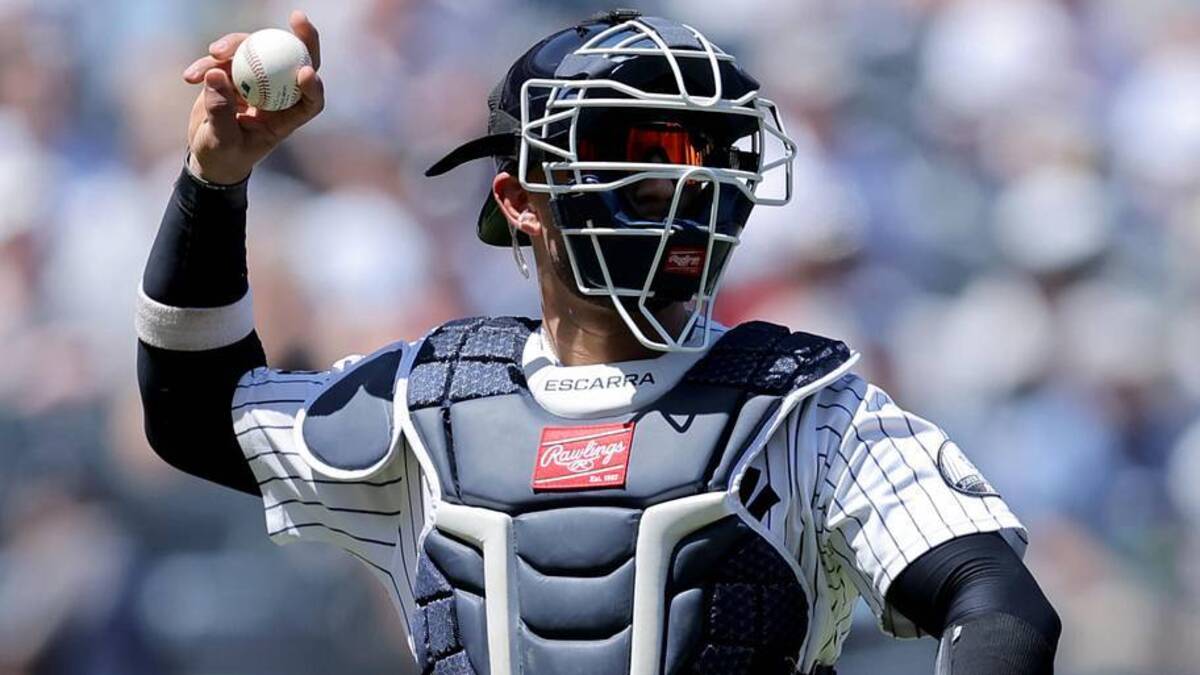  Much like Austin Wells, J.C. Escarra's pedestrian offensive performance is leaving the Yankees desperate for a new catcher. | Brad Penner-Imagn Images 