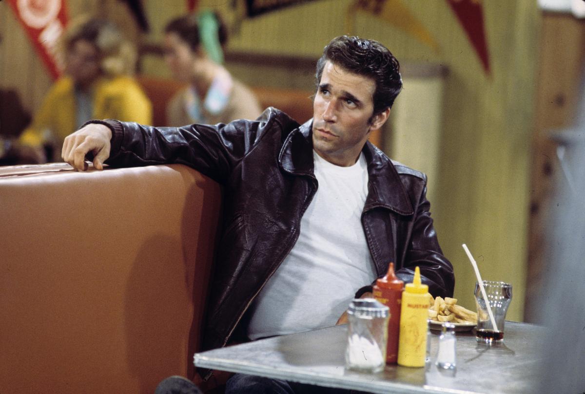 Henry Winkler as the Fonz in the classic show Happy DaysGetty