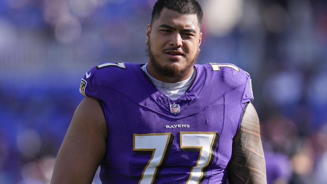 Report: Giants signing former Ravens G Daniel Faalele 