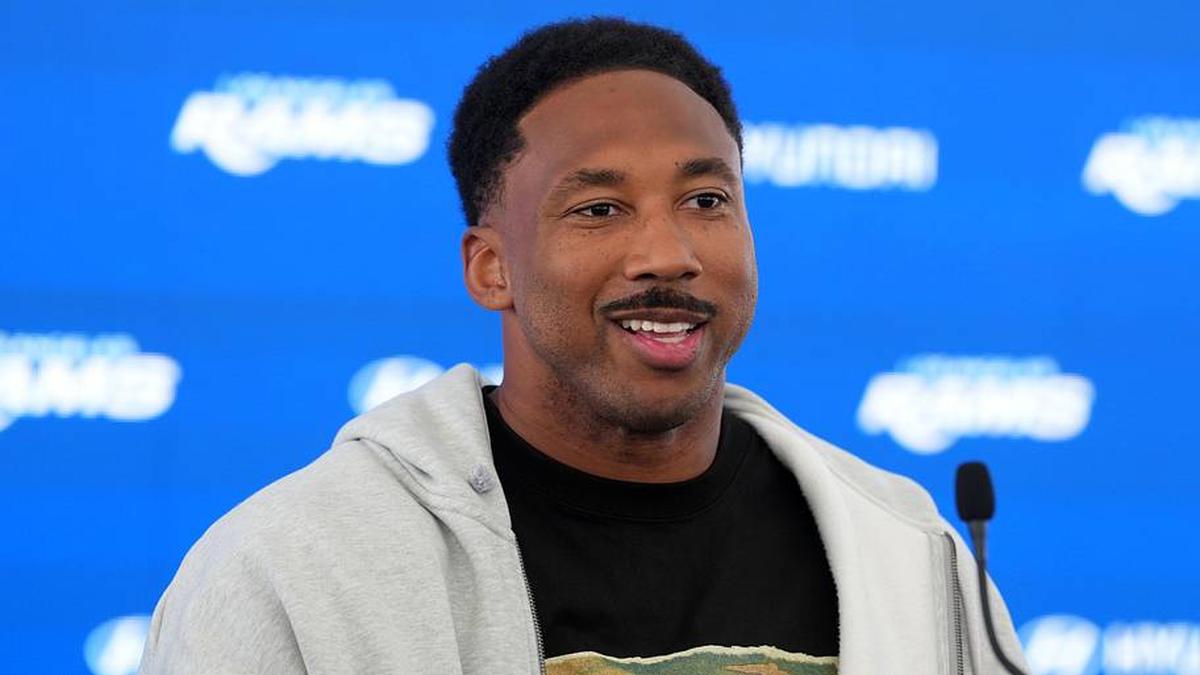  The Rams acquired defensive end Myles Garrett on Monday, trading Jared Verse and multiple picks for the future Hall of Famer. | Kirby Lee-Imagn Images 