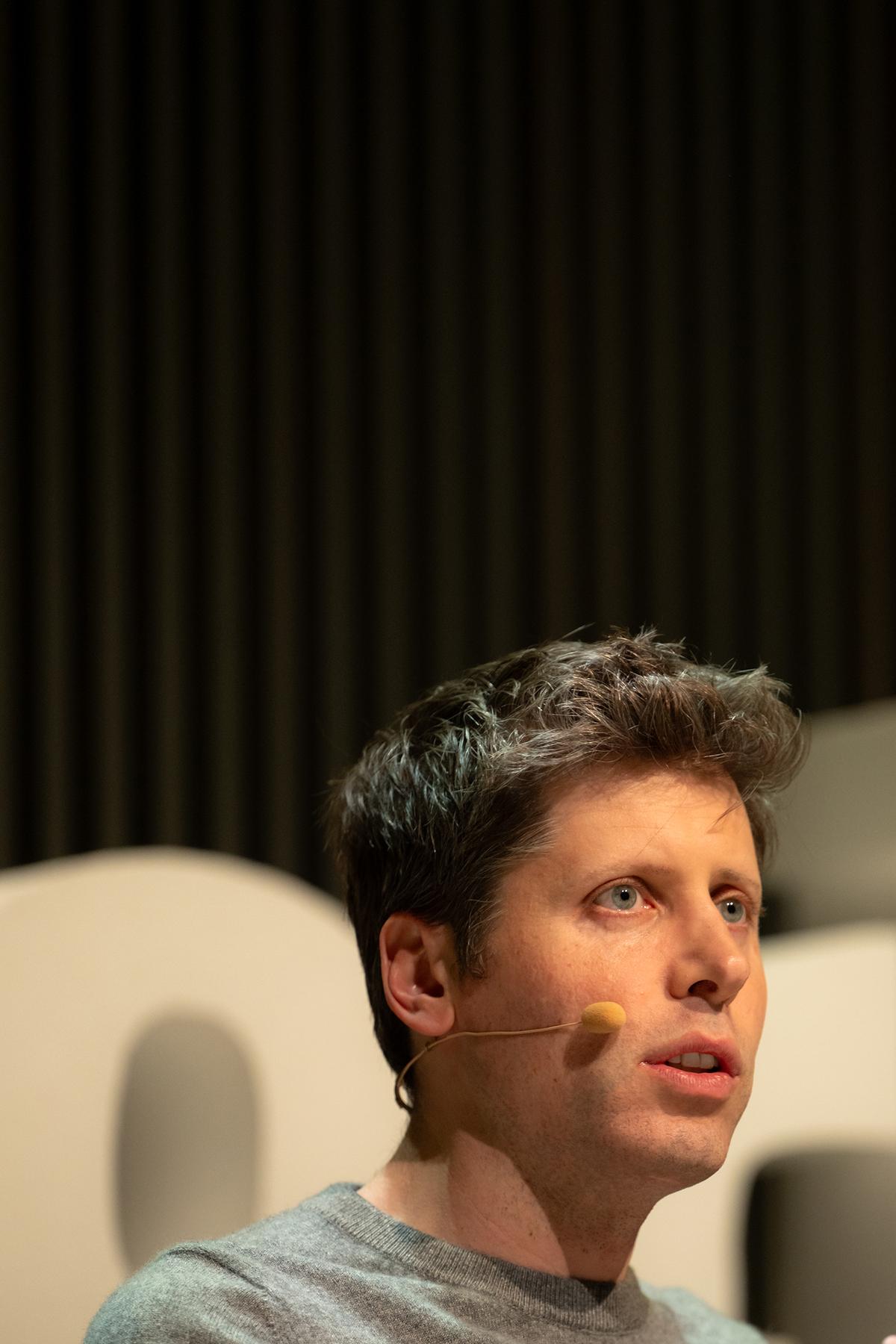 FILE -- Sam Altman, the OpenAI chief executive, in interviewed in San Francisco on June 24, 2025. Elon Musk's legal team will start arguing his case against OpenAI on April 28, in a blockbuster trial that could reshape one of the industry's most important companies and shift the course of the artificial intelligence race. (Mike Kai Chen/The New York Times)