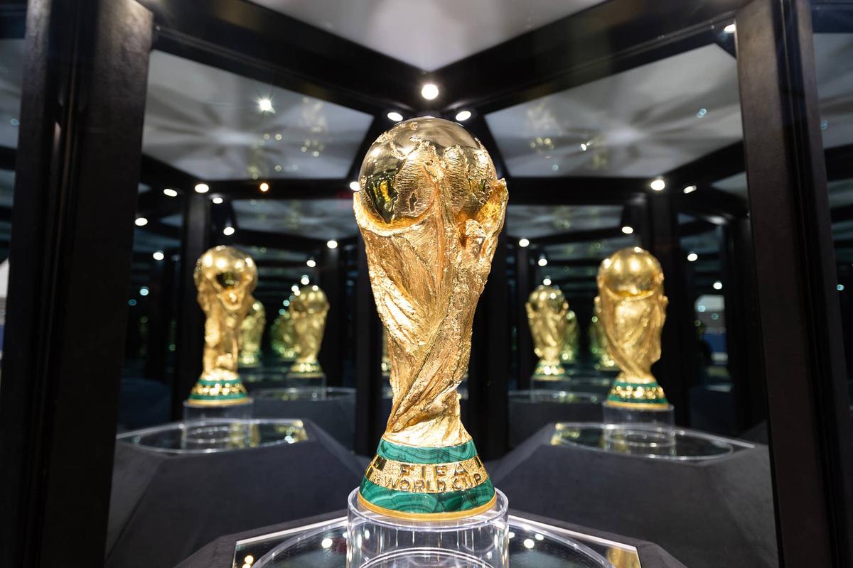  The original trophy is seen at the FIFA World Cup 26 Trophy Tour. Omar Vega - FIFA/FIFA via Getty Images