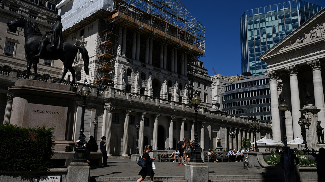 Investors' expectations for next Bank of England rate hike drift into 2027 