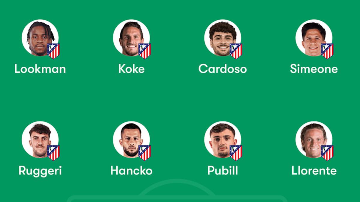  Simeone could name an unchanged team from the first leg. | FotMob 