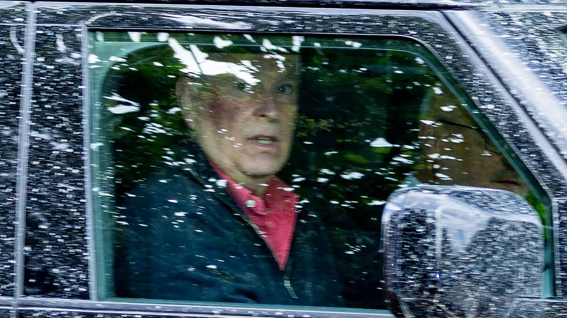 Prince Andrew Seen With Massive Purple Bruise on His Face During Rare Outing 