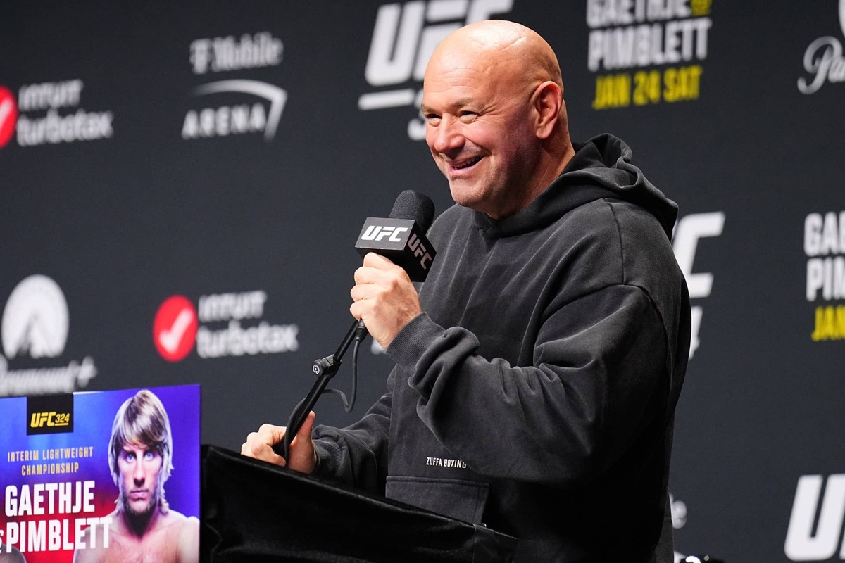  Dana White has a close relationship with Kaulig and Ram Trucks. (Photo by Chris Unger/Zuffa LLC)