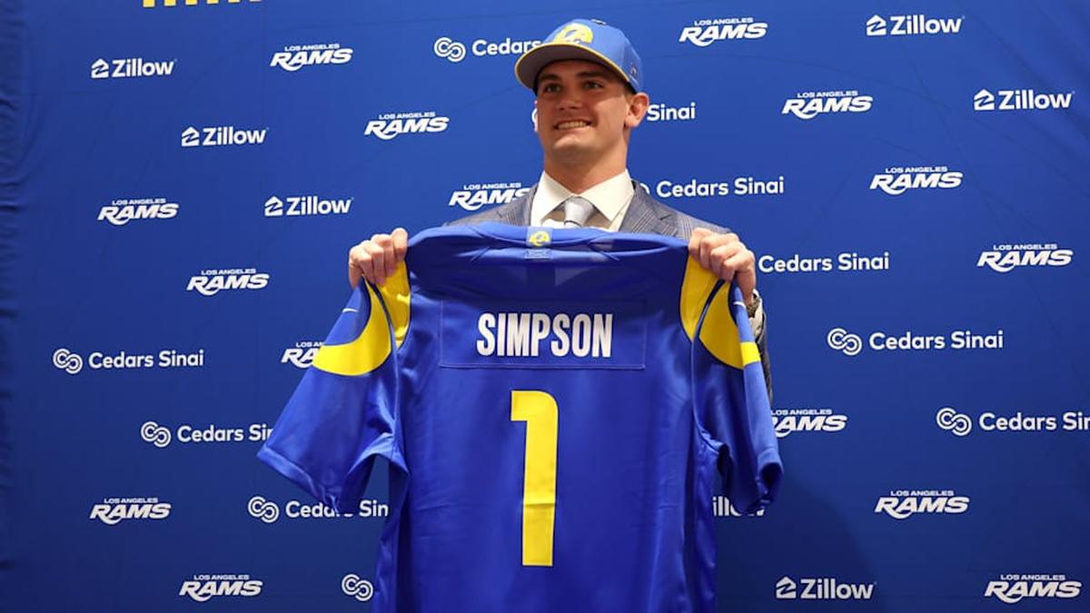  The Rams' selection of Ty Simpson has sparked debate across the league. | Kiyoshi Mio-Imagn Images 
