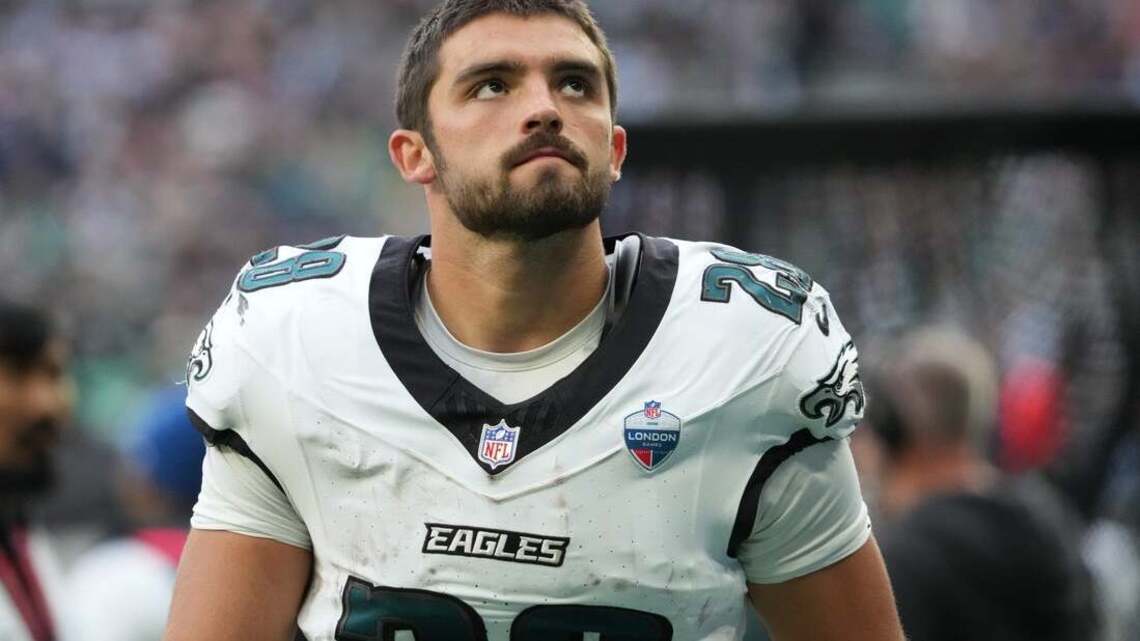 Eagles move RB Will Shipley to IR; Saquon Barkley out vs. Panthers