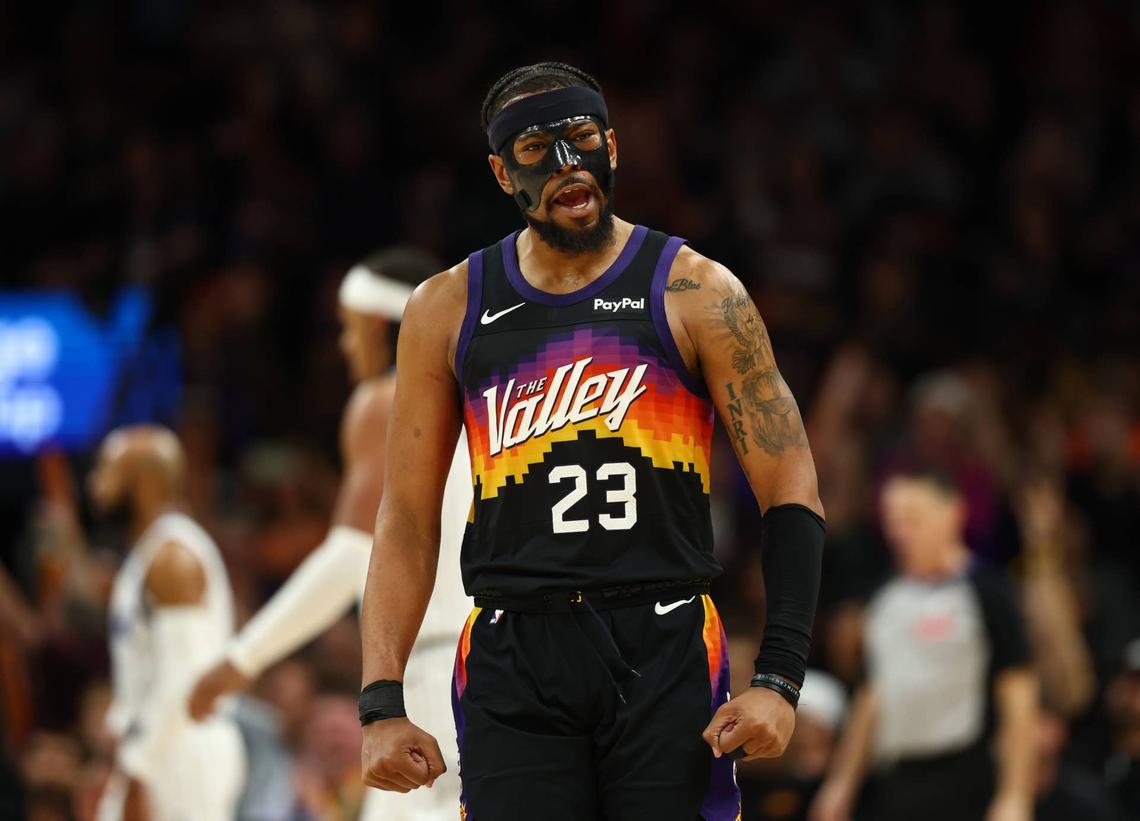  Phoenix Suns guard Jordan Goodwin. Kamil Krzaczynski-Imagn Images