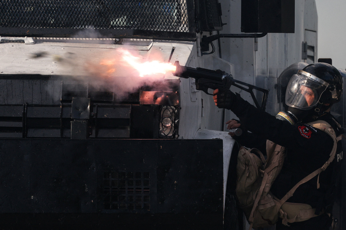 Albanian police fire tear gas as anti-government student protests turn ...