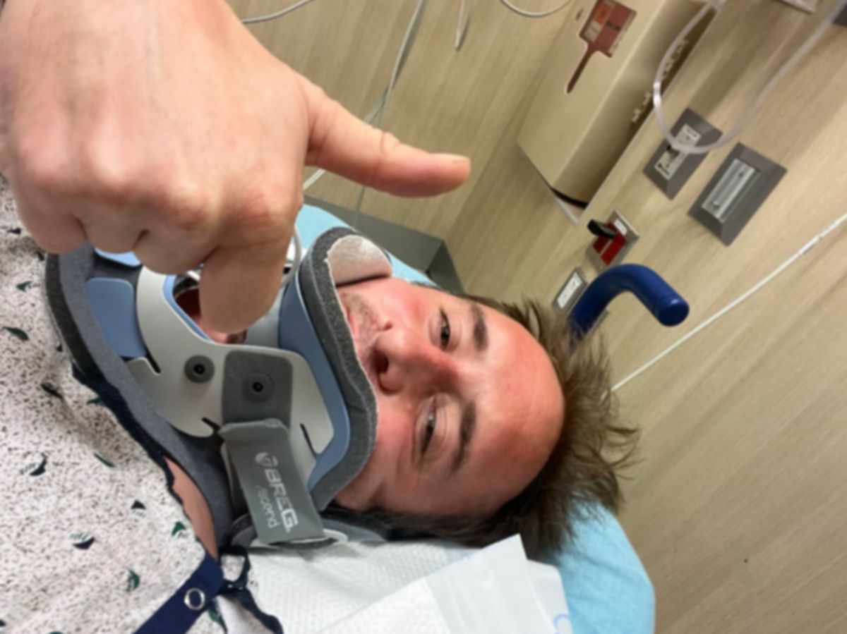  Conor Shannon suffered a concussion and broken clavicle during a collision with a delivery robot in October, he told Newsweek. 