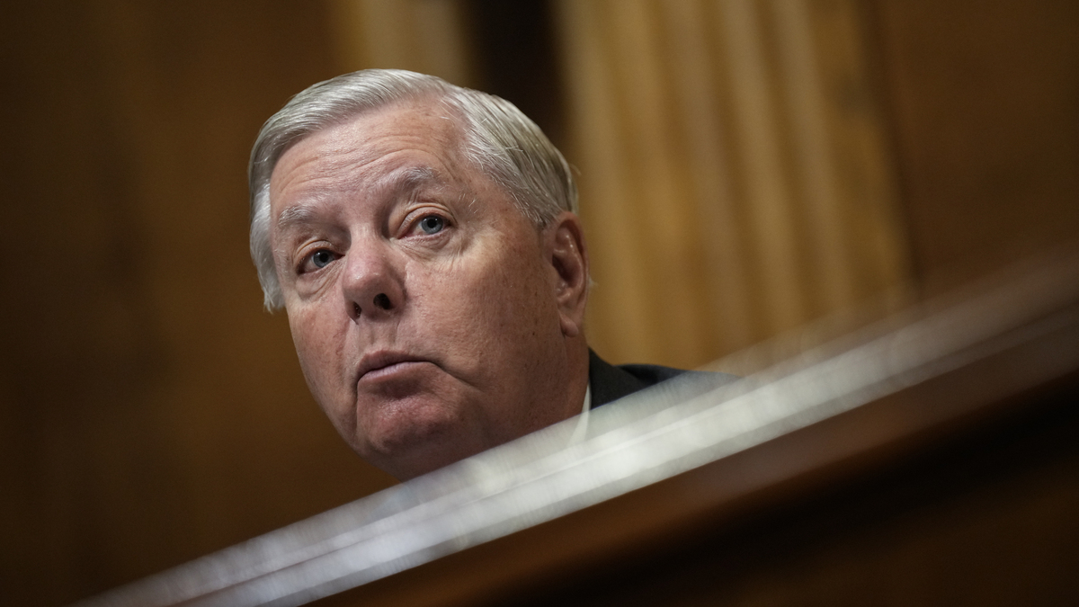 Committee ranking member Sen. Lindsey Graham, R-S.C., speaks during a Senate Judiciary Committee hearing on judicial nominations on Capitol Hill on Sept. 6, 2023, in Washington, D.C. (Drew Angerer/Getty Images/TNS)